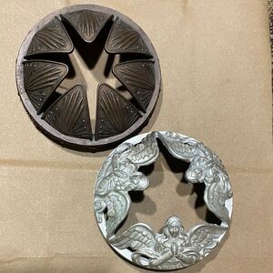 Yankee Candle Silver and Brown Decorative Metal Candle illuma-lid jar topper